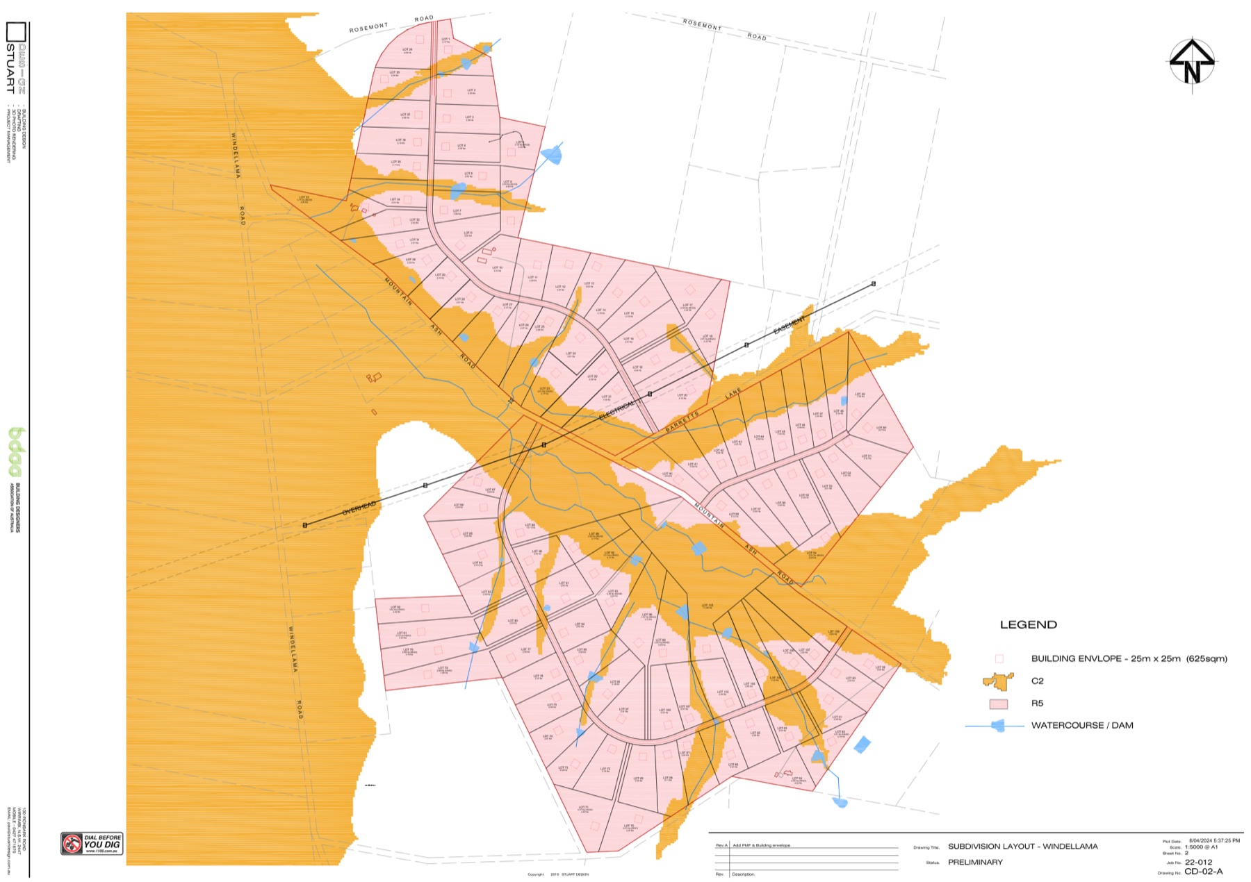 Saddlebrook Estate preliminary subdivision plan
